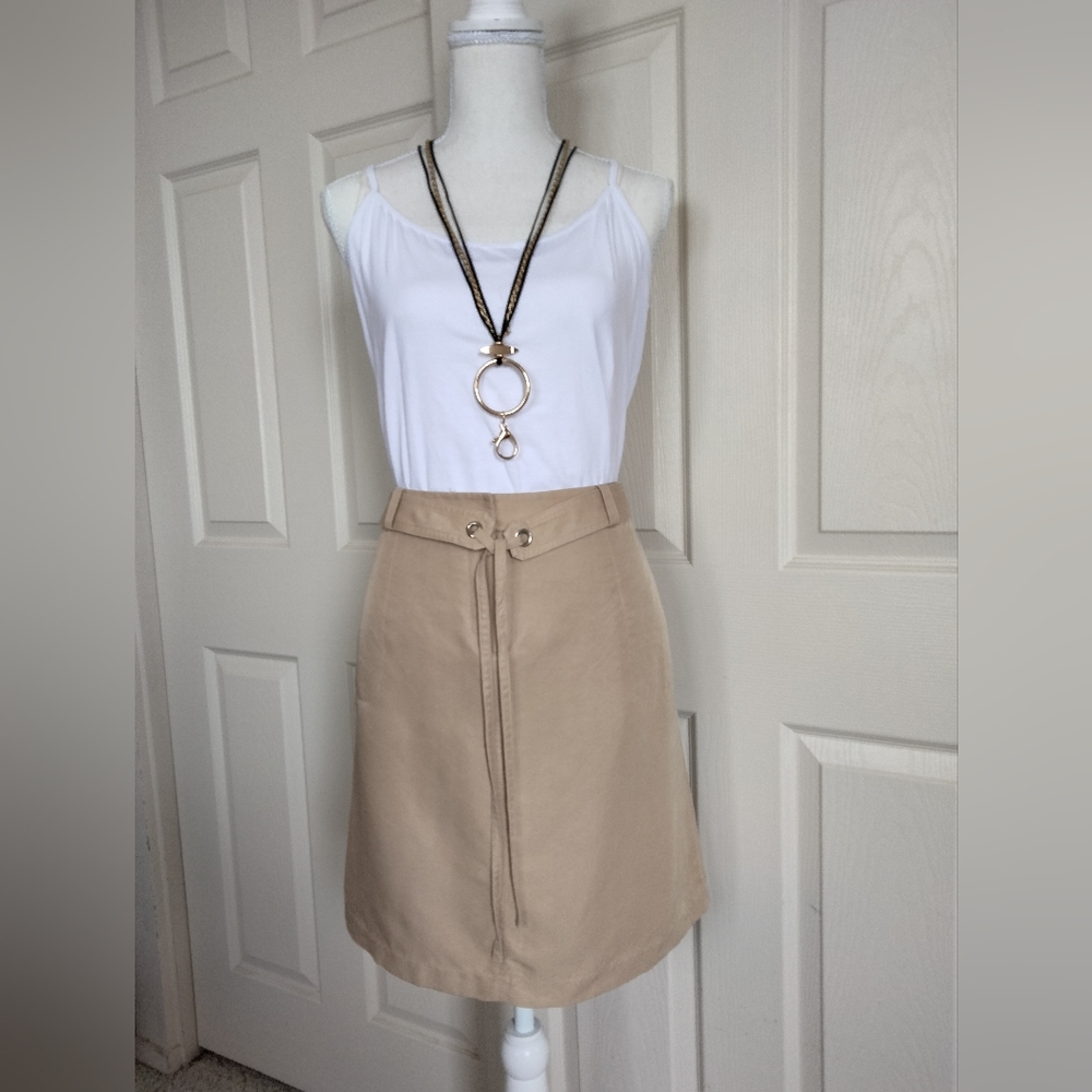 Due per Due silk/wool blend skirt
